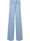 Calvin Klein High-waisted Jeans With Wide Leg In Blue