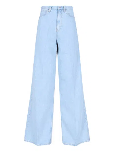 Calvin Klein Wide Jeans In Blue
