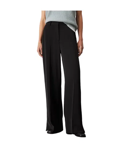 Calvin Klein Wide-leg Casual Pants In Black