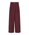 Calvin Klein Wide-leg Casual Pants In Red