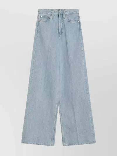 CALVIN KLEIN WIDE LEG DENIM TROUSERS