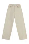 Calvin Klein Wide-leg Jeans In Neutral