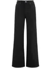 Calvin Klein High-rise Wide-leg Jeans In Black