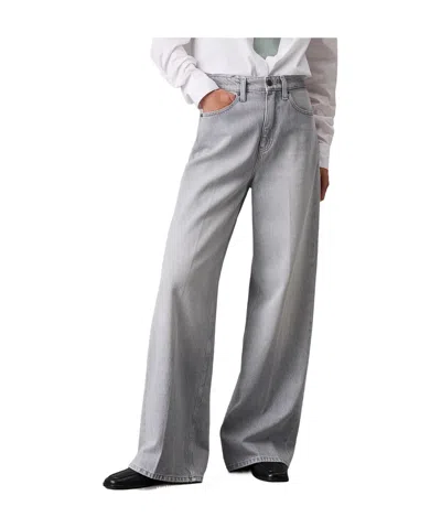 Calvin Klein Wide-leg Jeans In Gray