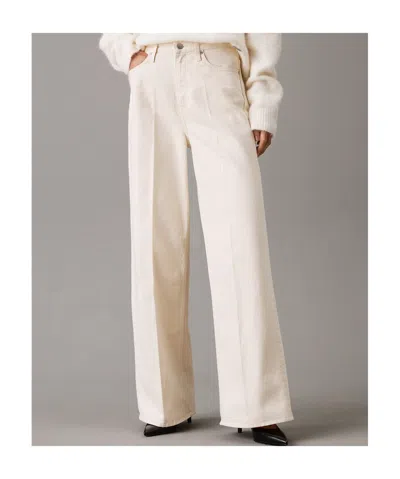 Calvin Klein Wide-leg Jeans In Nude