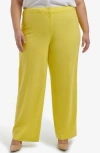 Calvin Klein Plus Size Lux Highline Tab-waist Pants In Pear