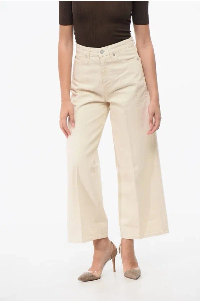 Calvin Klein Wide Leg Slim Fit Jeans 29cm In Neutral