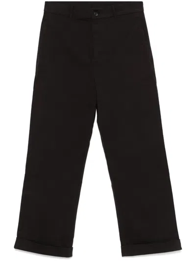 Calvin Klein Wide-leg Trousers In Black