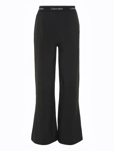 Calvin Klein Wide-leg Trousers In Black