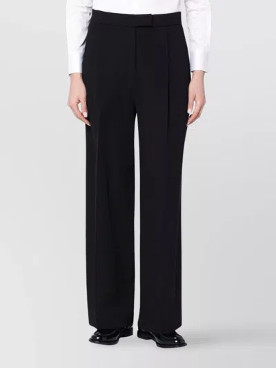 CALVIN KLEIN WIDE-LEG TROUSERS WITH HIGH WAIST