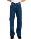 Calvin Klein Wide Leg Womens Jeans In Blue