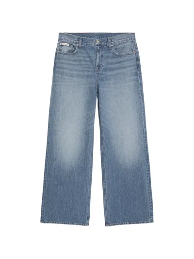 Calvin Klein Wide-leg Jeans In Blue