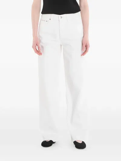 Calvin Klein Wide-leg Jeans In White