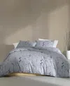 Calvin Klein Washed Percale Cotton Comforter Set In Dusk