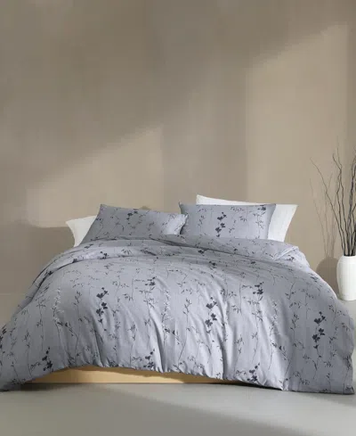 CALVIN KLEIN WILDFLOWER COTTON SATEEN 3-PC. DUVET COVER SET, QUEEN