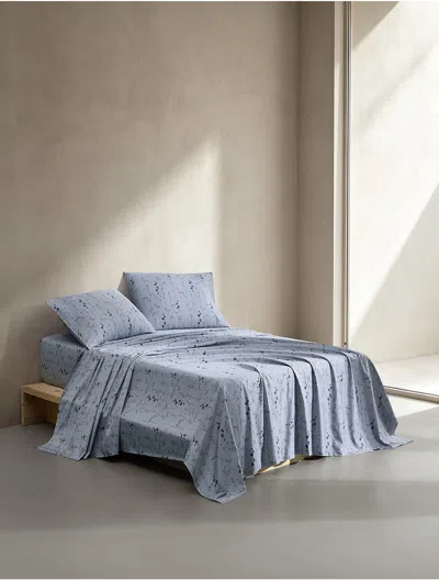 Calvin Klein Wildflower Sheet Set In Blue