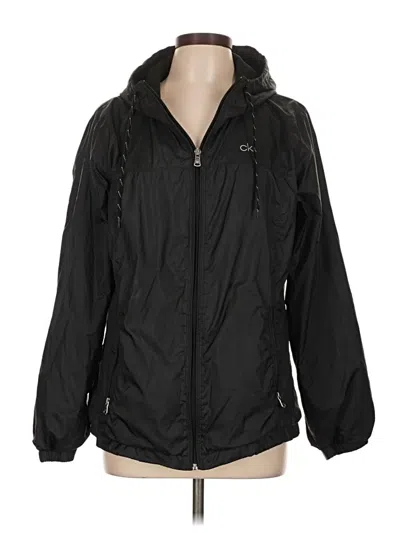 Pre-owned Calvin Klein Windbreaker Jacket In Black
