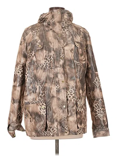 Pre-owned Calvin Klein Windbreaker Jacket In Brown