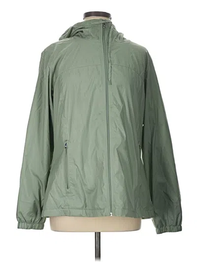 Pre-owned Calvin Klein Windbreaker Jacket In Green