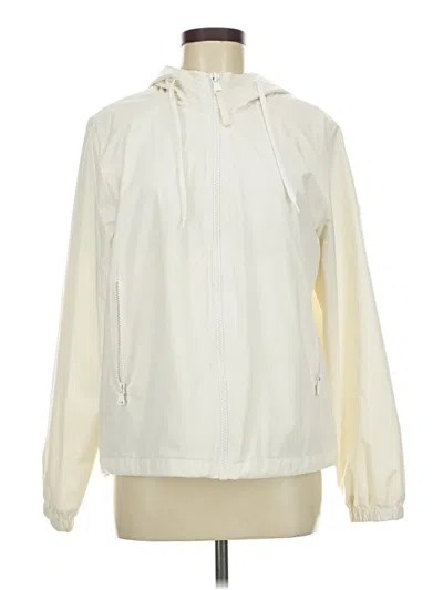 Pre-owned Calvin Klein Windbreaker Jacket In White