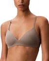 Calvin Klein Wire Free T Shirt Bra In Animal Print