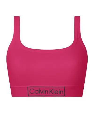Calvin Klein Wirefree Bra In Pink