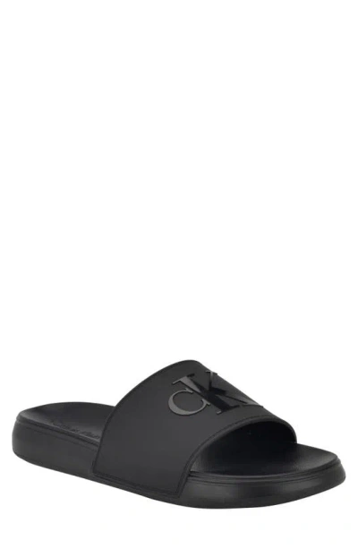 Calvin Klein Wiston Slide Sandal In Black