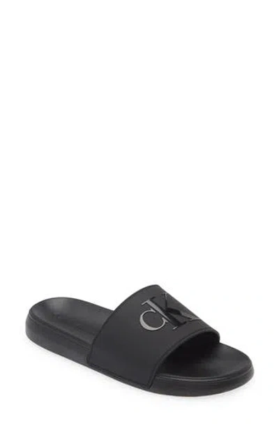 Calvin Klein Meloy Slide Sandal In Black