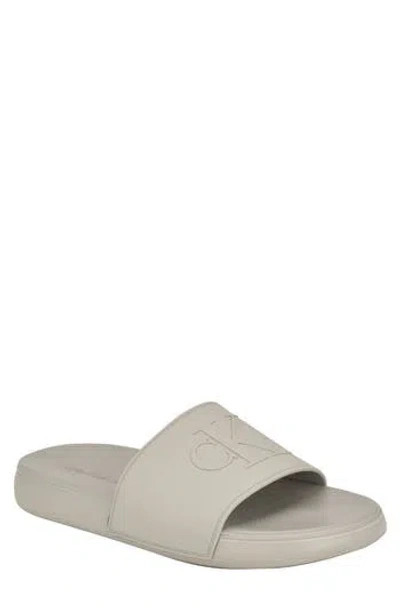 Calvin Klein Wiston Slide Sandal In Grey/grey