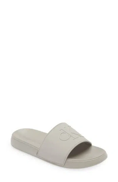 Calvin Klein Wiston Slide Sandal In Grey/grey
