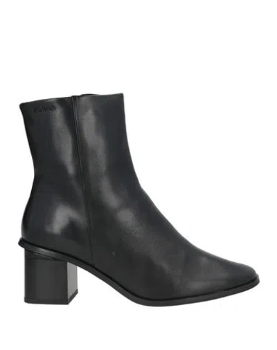 Calvin Klein Woman Ankle Boots Black Size 8.5 Leather