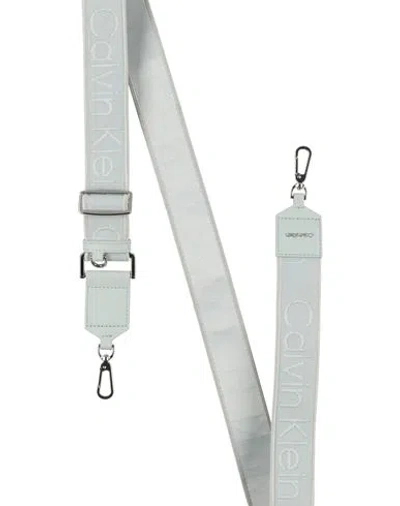 Calvin Klein Woman Bag Strap Sage Green Size - Textile Fibers, Leather