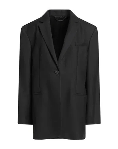 Calvin Klein Woman Blazer Black Size 10 Recycled Polyester, Viscose