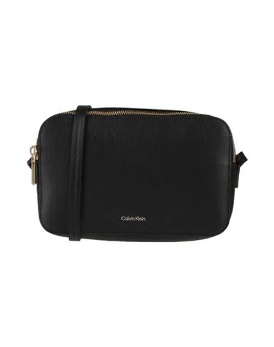 Calvin Klein Woman Cross-body Bag Black Size - Polyurethane