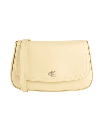 Calvin Klein Woman Cross-body Bag Marigold Size - Recycled Polyester, Polyester In Yellow