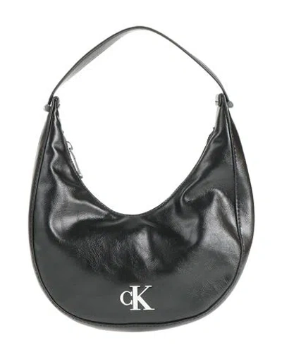 Calvin Klein Woman Handbag Black Size - Recycled Polyester, Polyurethane