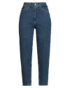 Calvin Klein Woman Jeans Blue Size 30 Cotton, Lyocell, Elastane In Blue