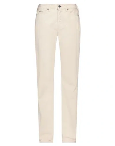 Calvin Klein Woman Jeans Off White Size 29w-32l Cotton