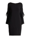 Calvin Klein Woman Mini Dress Black Size 14 Polyester, Elastane