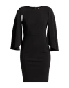 Calvin Klein Woman Mini Dress Black Size 6 Polyester, Elastane