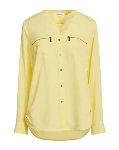 Calvin Klein Woman Shirt Yellow Size L Polyester