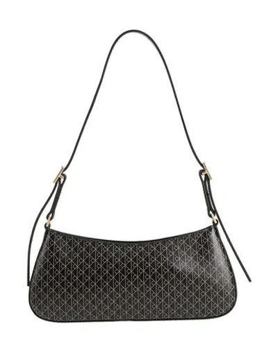Calvin Klein Woman Shoulder Bag Black Size - Recycled Polyester, Polyurethane