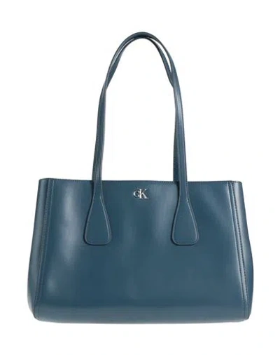 Calvin Klein Woman Shoulder Bag Deep Teal Size - Recycled Polyester, Polyester In Green