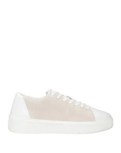 Calvin Klein Woman Sneakers White Size 12 Leather