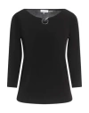 Calvin Klein Woman T-shirt Black Size L Polyester, Elastane
