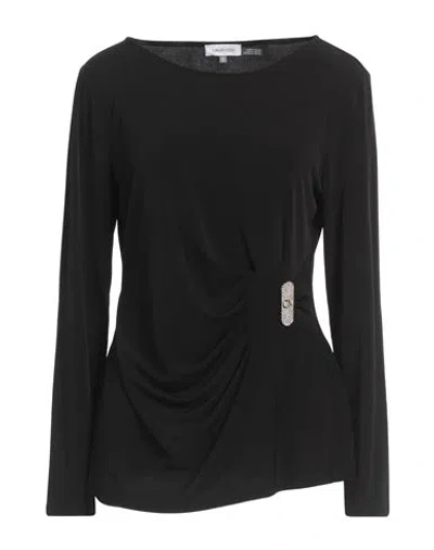 Calvin Klein Woman T-shirt Black Size M Polyester, Elastane