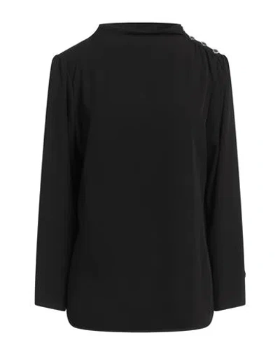 Calvin Klein Woman Top Black Size L Polyester, Elastane