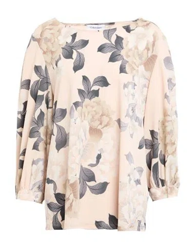 Calvin Klein Woman Top Blush Size L Polyester, Elastane In Pink