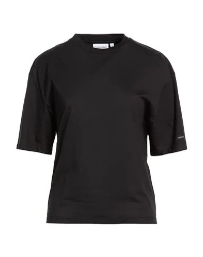 Calvin Klein Woman T-shirt Black Size S Cotton