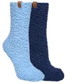 Calvin Klein Women's 2-pack Popcorn Textured Socks In Blue